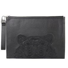 [Kenzo]겐조 FA6 5PM322 L49 99 타이거 가죽 스트랩 클러치백 라지