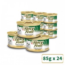 팬시피스트 청키 치킨 고양이 캔, 닭, 85g, 24개