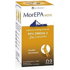 영국직배송 Minami Morepa Move Omega-3 + Curcumin 60 소프트 젤 120g, 1, 단일옵션