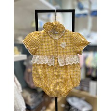[압소바] 여름 60% /아기공주님 첫 외출복으로 강추하는 바디슈트 /앞면 전체 오픈으로 입고 벗기 쉽게 /귀여운 헤어밴드까지 세트로*위즈우주복*