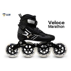 인라인스케이트 Veloce스트릿/캐주얼/스피드스케이팅 훈련/마라톤 캐주얼 스케이트화, C02-블랙