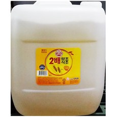 오뚜기 2배 양조식초 18L 대용량 말통 업소용 큰통 식당용 납품, 1개