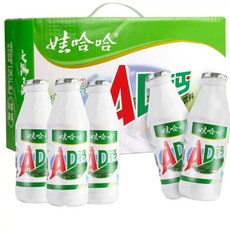 중국 와하하 AD 칼슘우유 소프트 드링크 220ML/개, 220ml, 24개