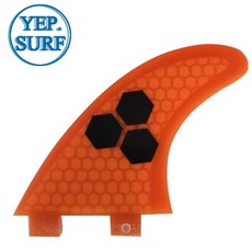 서핑보드 인라인스케이트 UPSURF FCS 핀 L 벌집 모양 보드 핀 5 색 탄소 쇼트 안정기 액세서리, 1개, 5.Orange