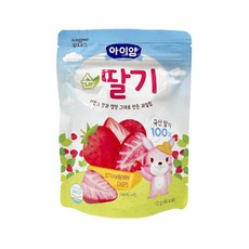 일동후디스 아이얌 동결건조 과일칩 순딸기, 12g, 5개