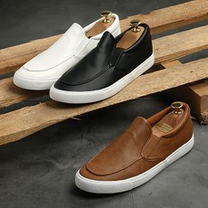 남자가죽슬립온