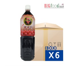 청솔 복분자 원액 2L X 6개 (BOX)
