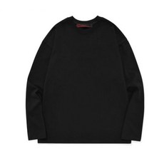 꼼파뇨 긴팔티셔츠 Longsleeve 무지 긴팔티 블랙 - 꼼파뇨모자