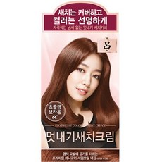 려 우아채 멋내기 새치 염색제, 6C 밝고깊은적갈색, 2개