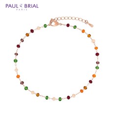 폴브리알 주얼리 BRASS 비즈 팔찌(ORANGE) PJBB0220