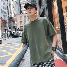 케이판 이너 반팔티 너 요함 의 색상 모두 있다 여기 심플 소문자 솔리드 무지 티셔츠 남성 반팔 이너티셔츠 학생 교복