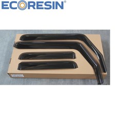 지프 랭글러 (JL) 용 자동 클로버 윈도우 트림 액세서리 도어 바이저 비바람 방지 레인 가드 쉐이드, 1개