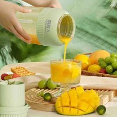 선재상점 미니믹서기 휴대용 미니 무선 텀블러 믹서기, 상세페이지 참고, 대용량 휴대용 쥬서기 그린