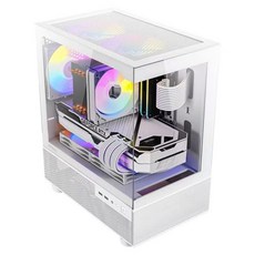 안텍 Antec CX200M RGB ELITE 컴퓨터 PC 케이스 (화이트), 1개