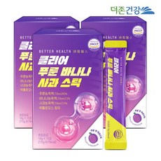 배럴헬스 클리어 푸룬 바나나 사과 스틱 15포 3박스, 810g