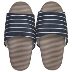 i Slippers 兒童款 療癒系 舒活家居拖鞋 - 條紋, 台灣製造, 22, 深藍條紋
