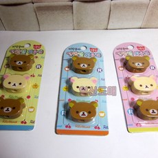 5개묶음 지우개 리락쿠마 연필캡지우개(3본)1세트, 쿠팡여기 본상품선택, 쿠팡여기 본상품선택