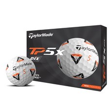 테일러메이드 TP5X PIX 2.0 골프볼, 화이트,
