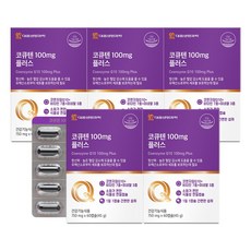 대웅생명과학 코큐텐 100mg 플러스 / 코엔자임Q10 혈압 항산화, 5박스, 60정