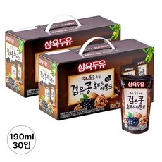삼육두유 검은콩 호두 앤 아몬드 파우치, 190ml, 30개