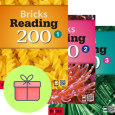 !전3권 영어노트 선물! 브릭스 리딩 Bricks Reading 200 1+ 2 + 3 세트 (SB+WB+E.CODE) : 슝슝오늘출발!, 영어영역