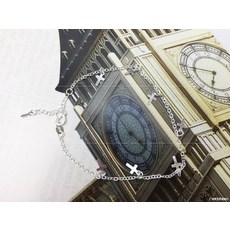 와이에이치투 하트발찌 제조업자 타오바오 핫딜 딩동벨 은도금 스타일리쉬 사랑하트 형 장식 은장신구 품