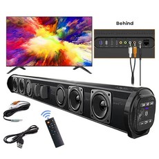 사운드바 스피커 TV PC 무선 블루투스 사운드 바 시스템 서라운드 스테레오 홈 시어터 프로젝터 슈퍼 파워 BS10 BS28A BS28B, 6.BS28B