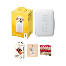 인스탁스 포토프린터 링크3+필름10매+사은품/스마트폰프린터, 클레이화이트 클레이화이트