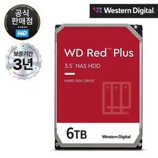 WD RED PLUS HDD SATA 3.5&quot; NAS 하드디스크 CMR, WD60EFPX