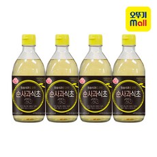 오뚜기 청송사과로만든 순사과식초, 4개, 345ml