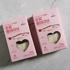 배마마 동태 큐브 수산물, 100g, 1개 - 파스퇴르실온이유식