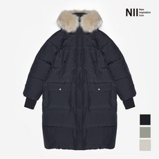 NII NII 여성 오버핏 후드퍼 다운점퍼_NNYCDVWA311