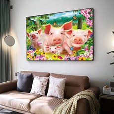 돼지보석십자수