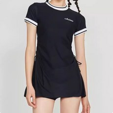 이너소울 여성용 슬림 원피스 수영복+팬츠 세트, XL