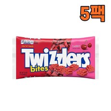 Twizzlers 트위즐러 체리맛 리커리쉬 캔디 바이트 453g, 5팩