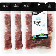  내품애 간식주는 누나 안심 오리가슴살 슬라이스 180g, 3개 