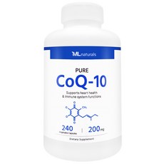 [미국빠른직구] 신제품 마이라이프 내추럴스 코큐텐 CoQ-10 200mg, 240정, 1개
