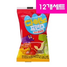 롯데 다이노프렌즈 테이프 풍선껌 15g, 12개