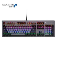 (관부가세포함) 기계식 키보드 DEARMO F31 mechanical keyboard cable keyboard game keyboard 104 key RGB backlight keyboard -JD100014266228, F20 · 딥 스페이스 그레이 (밝은 · 파란색 축 혼