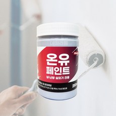 온유페인트 냉난방기 에어컨 실외기용 250ML 붓미포함 단열 친환경 수성페인트, 1개