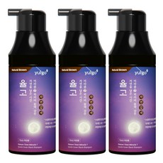 율고 자연을 담은 시간 순한 새치 염색샴푸 자연갈색, 200ml, 3개 200ml, 3개