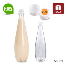 (1BOX 98개) 막걸리전용캡 효소탄 페트병 500ml 신형 탄산 발효 플라스틱 공병