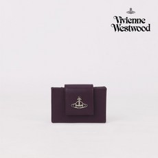 [공식] 비비안웨스트우드 카드지갑 SOFIA STRAP PURPLE