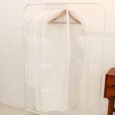 [에타홈] PVC 반투명 부직포 옷커버 코트 20장, 본품, 옵션선택