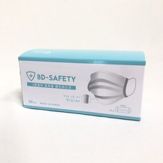 보따리 일회용마스크 성인용 국산마스크 화이트 50매