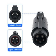 전기차충전기 CCS 콤보 1-CCS2 어댑터 전기 자동차 충전 커넥터 EV 충전기 변환기 250A DC1000V, Tesla to Type1, 1개