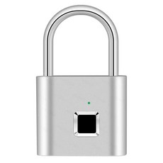 번호키 지문 자물쇠 초경량 디지털 전자 USB 충전 학교 사물함 수하물, silver