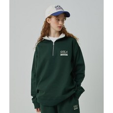 GOLA SERIF LOGO HALF ZIP SWEATSHIRTS DEEP GREEN