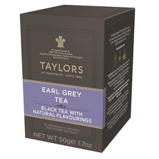 Taylors of Harrogate 레몬 오렌지 블랙 티백 20개 161799, Earl Grey, 20 Count (Pack of 1), 50g