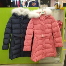 베네통키즈 거위 다운점퍼 여우털 안감있는 QADJZ1861(NY)